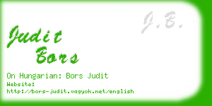 judit bors business card